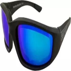 에포크 웨어 폼 패딩 모터사이클 스포츠 선글라스 블랙 프레임 블루 미러 렌즈