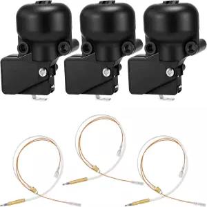 실외 히터용 킹더 3팩 파티오 교체 부품 13.8인치 길이 열전대 및 틸트 스위치 프로판 가스룸 수리 키트