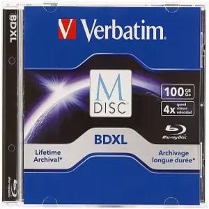 버바팀 M DISC BDXL 100GB 6X 브랜드 서피스 블랭크 블루레이 레코딩 미디어 - 1pk 주얼 케이스