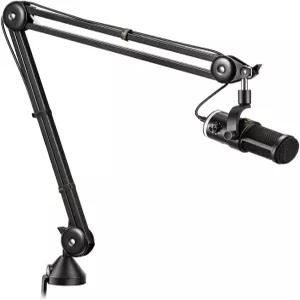 게임 팟캐스트 스트림 유튜브용 RGB 조명이 있는 Godine VO7U 붐 암 키트 USB 다이내믹 마이크블랙