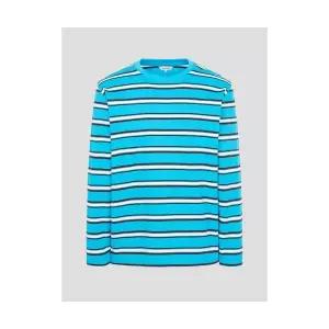 매장정품 빈폴 BEANPOLE MEN 스트라이프 라운드 티셔츠 블루 (BC5241C33P) BC5241C33P 665408