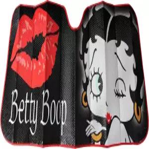 Plasticolor 003716R01 베티 부프 타임리스 블랙 아코디언 스타일 자동차/트럭/SUV 앞 유리 선셰이드