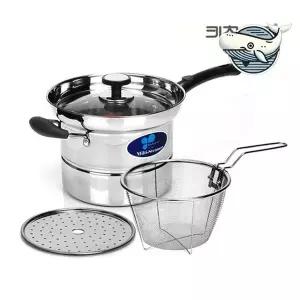 [하프클럽/브이와이]스텐레스 국수냄비 찜냄비 국수찜 조리용 18cm