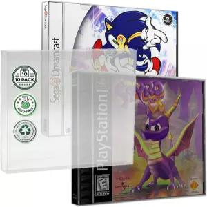 MALKO 비디오 게임 프로텍터 케이스 호환 PlayStation PS1 세가 드림캐스트 네오 지오 CD 터보그래픽스CD