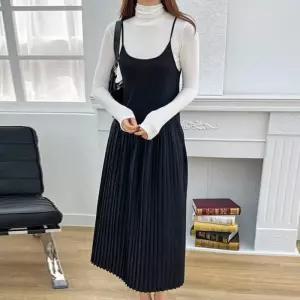 [유야]여성 레이어드 플리츠 주름 나시 롱 원피스 -FOP0590- 봄 여름