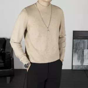 이너 터틀넥 슬림핏 폴라 반 단색 스웨터 추동 기모 트렌디 아이템 풀오버 남성니트 HT4