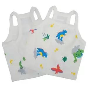 [반려] 화이트 귀여운 애견옷 나시 강아지여름옷 공룡 1P