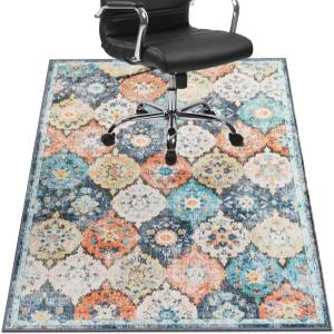 하드우드 바닥용 의자 매트 48 *36 사무실 책상 아래로 굴러가고 컴퓨터 러그 미끄럼 방지 보호대 저파일