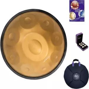 ASTEMAN 핸드팬 18인치 9노트 432Hz G단조 스탠드 백 두 개의 비터 먼지 천이 함께 제공됩니다 미니