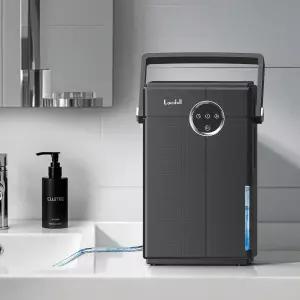 배수 호스가 있는 Lacidoll 소형 제습기 욕실용 휴대용 800평방피트 가정용 118온스 침실 RV 옷장 지하실용