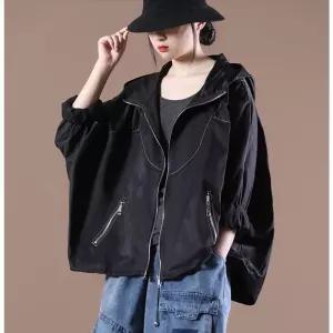 여성 캐주얼 점퍼 숏코트 포켓 누빔 후드 야구 지퍼 오버사이즈 SPO마켓3