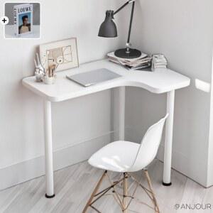 코너 책상 폭좁은 슬림 노트북 800x600 좌측