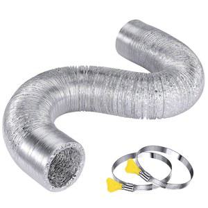 스틸소프트 헤비 듀티 플렉시블 드라이어 통풍구 호스 4인치 25피트 길이 연장, 추가 두꺼운 알루미늄 호일 성장 텐트 배기 팬 덕트 키트