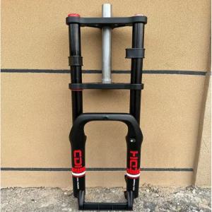 AUTES 20인치 4.0인치 뚱뚱한 타이어 전기 자전거 에어 서스펜션 포크 간격 허브 135mm 1 /8 스트레이트