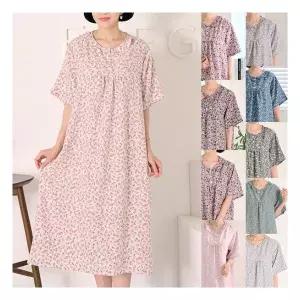 엄마옷 로즈맘 누온반팔인견홈웨어원피스