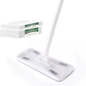 아일리덴 먼지 걸레 청소 및 모핑 키트 58인치 연장 긴 손잡이 36개의 일회용 마른 천 바닥 위한 다중 표면