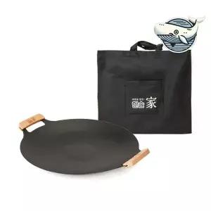 [하프클럽/브이와이]직화 조구 프라이팬 우드핸들 주방용