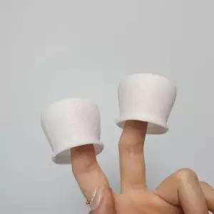 긁힘 방지 실리콘 의자발 커버 4P 화이트 식탁의 자양말 다리 식타의자