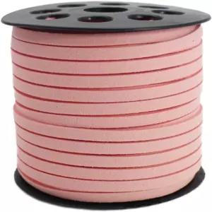 파미르 통 5mm 가짜 스웨이드 가죽 끈으로 주얼리 제작 40야드 핑크 팔찌 목걸이초커 및 DIY 프로젝트용