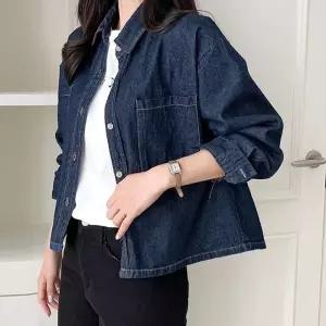 [유야]여성 데님 청 자켓 남방 -FJK0106- 봄 가을