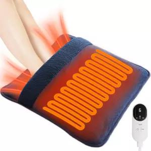 남성용 전기 온열 발난로 양면 난방 6개의 고속 설정 3 타이머 10피트 코드 패드 책상 침대 사무실 가정 내