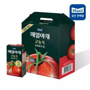 [브랜드정품]매일유업매일야채 고농축 토마토 의힘 선물 세트 쥬스 음료 어버이날 부모님 125ml, 48개 온가