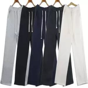 기모일자팬츠 여자 기모바지 츄리닝바지 무지 겨울