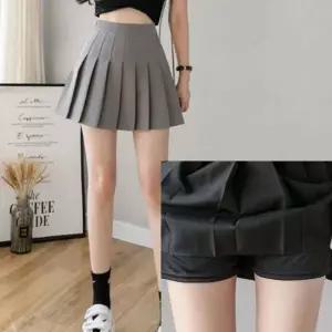 주름 테니스 미니 스커트 플레어 스커트 속바지부착