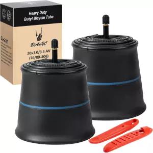 1PC /2 PCS 20x3.0 헤비 듀티 팻 E바이크 튜브 AV32MM 슈레이더 밸브 /3.564 /76406 내부 20인치 20 x 3.0