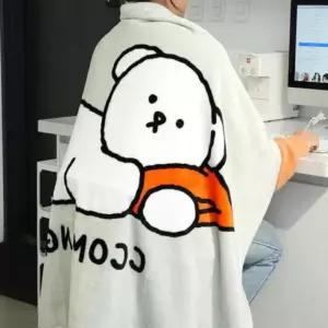 캐릭터 무릎담요 꼬망 담요 사무실 캠핑 차량 차박 카페 수험생 여행