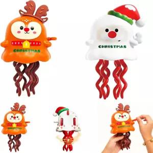 픽스네스트 2팩 크리스마스 와인드 업 장난감 파티용 2in1 댄싱 토이 미니 자동차 구색 구디백 스타킹
