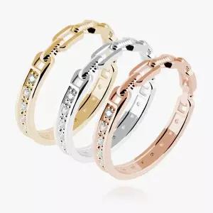 [엘렌쥬얼리]실버 Silver 925 스톤 큐빅 체인 라인 미스 링 은 반지