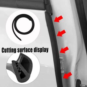 자동차 B필러 실링 스트립 탄성 고무 2m 차량 도어 엣지 웨더스트립 소음 방풍 보호