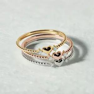 [엘렌쥬얼리]실버 Silver 925 하트 윙스 큐빅 미스 링 은 반지