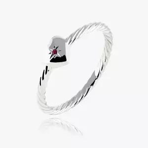 [엘렌쥬얼리]실버 Silver 925 홀리 스타 인 하트 미스 링 은 반지