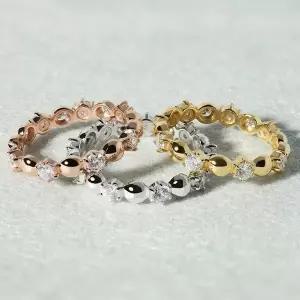 [엘렌쥬얼리]실버 Silver 925 스위트 볼 앤 큐빅 미스 링 은 반지