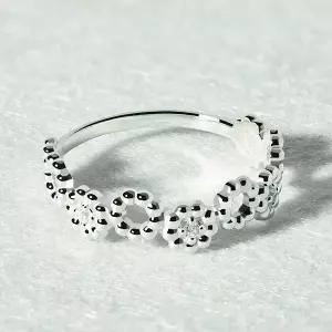 [엘렌쥬얼리]실버 Silver 925 버블 크러쉬 볼 큐빅 미스 링 은 반지