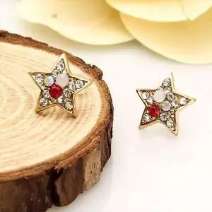 별 찜꽁 귀걸이