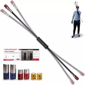 파워넷 컴팩트 파워 바 무게 교체가 가능한 가중 튜브 근력 운동 어깨 재활 보조기 야구 훈련 워밍업