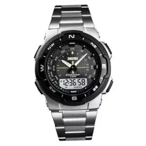 캘린더 야광 시계 손목 라이트 듀얼 메탈 남성 남자디지털시계