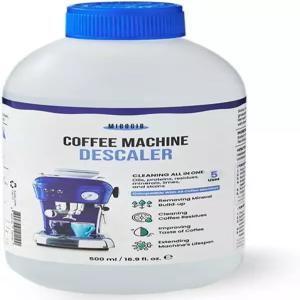 MIGOGIB 커피 머신 디스케일러 디스케일링 솔루션 17 fl 온스5회 사용 에스프레소 캡슐 드립 위에 붓기