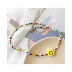 무지개 비즈목걸이