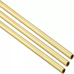 Ofowin 3개 황동 원형 튜브 길이 300mm OD 벽 두께 DIY 드래프트 중공 장식 프레임 모델 취미용 금속 구리