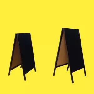 카페 매장 음식점 홍보 메뉴판 스탠드 A형 검정 보드