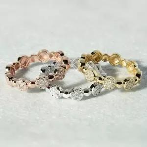 [엘렌쥬얼리]실버 Silver 925 샤인 서클 솔리드 큐빅 미스 링 은 반지