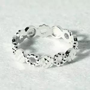 [엘렌쥬얼리]실버 Silver 925 컷팅 서클 라인 볼 미스 링 은 반지