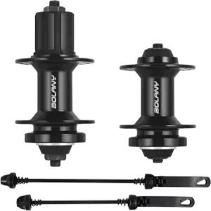 볼라니 자전거 허브 32홀 브레이크 프론트 2 리어 4 베어링 퀵 릴리스 시마노 HG 시스템 812 스피드