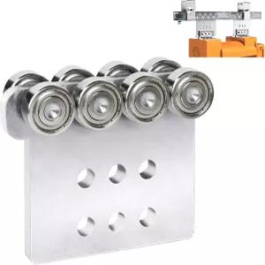 빔 호이스트 트롤리 또는 슬라이딩 도어 롤러용 8륜 어셈블리 호환 유니스트럿 15/8인치 와이드 및 톨