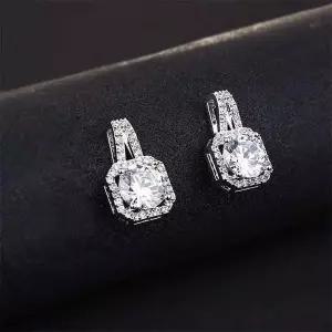 모던한 여성 지르콘 귀걸이 웨딩 정장 귀걸이