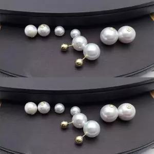 귀걸이 뒤꽂이 14K 화이트진주 12mm 클러치